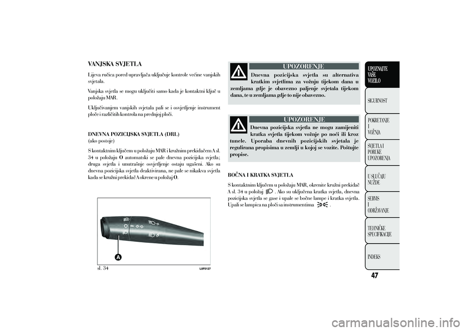 Lancia Ypsilon 2014  Knjižica s uputama za uporabu i održavanje (in Croatian) 
