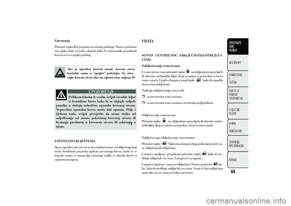 Lancia Ypsilon 2014  Knjižica s uputama za uporabu i održavanje (in Croatian) 