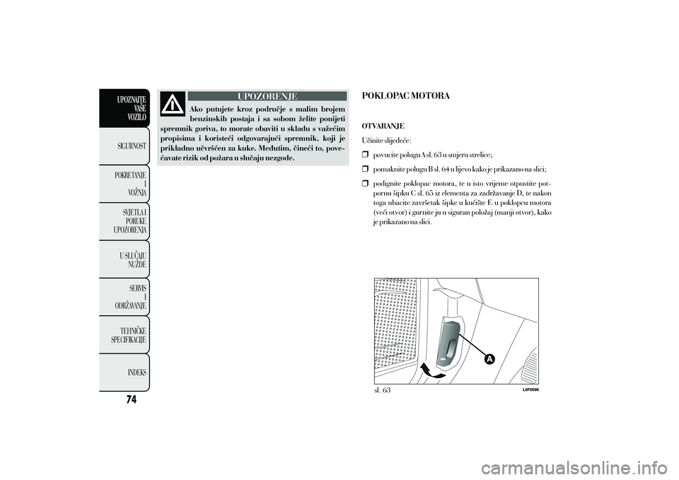 Lancia Ypsilon 2014  Knjižica s uputama za uporabu i održavanje (in Croatian) 