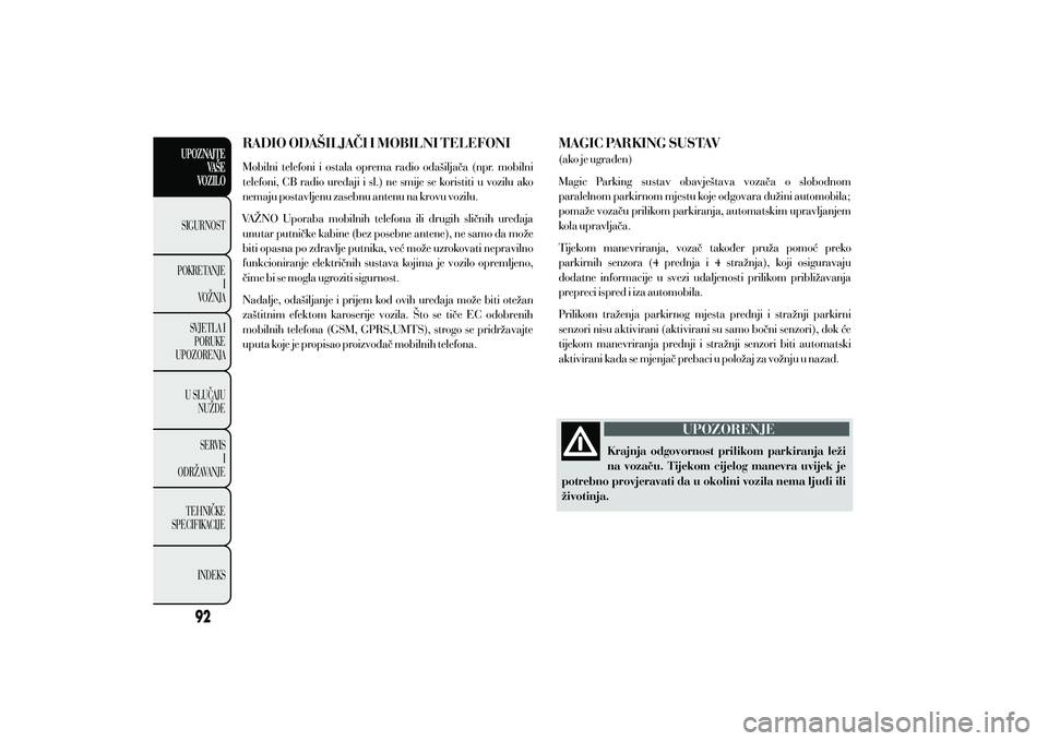 Lancia Ypsilon 2014  Knjižica s uputama za uporabu i održavanje (in Croatian) 