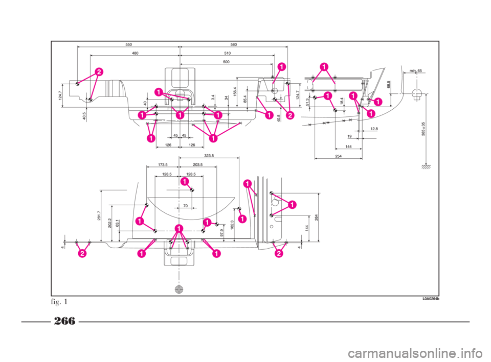 Lancia Thesis 2009  Notice dentretien (in French) 266
fig. 1L0A0264b
250-270 Thesis FRA  10-10-2007  13:48  Pagina 266 