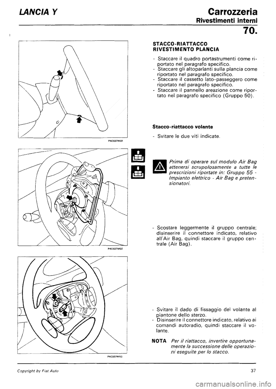 LANCIA Y 1997  Service Repair Manual 