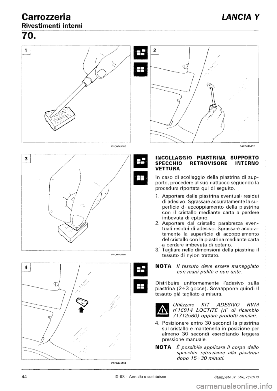 LANCIA Y 1997  Service Repair Manual 