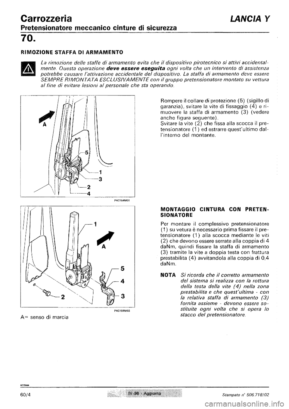 LANCIA Y 1997  Service Repair Manual 