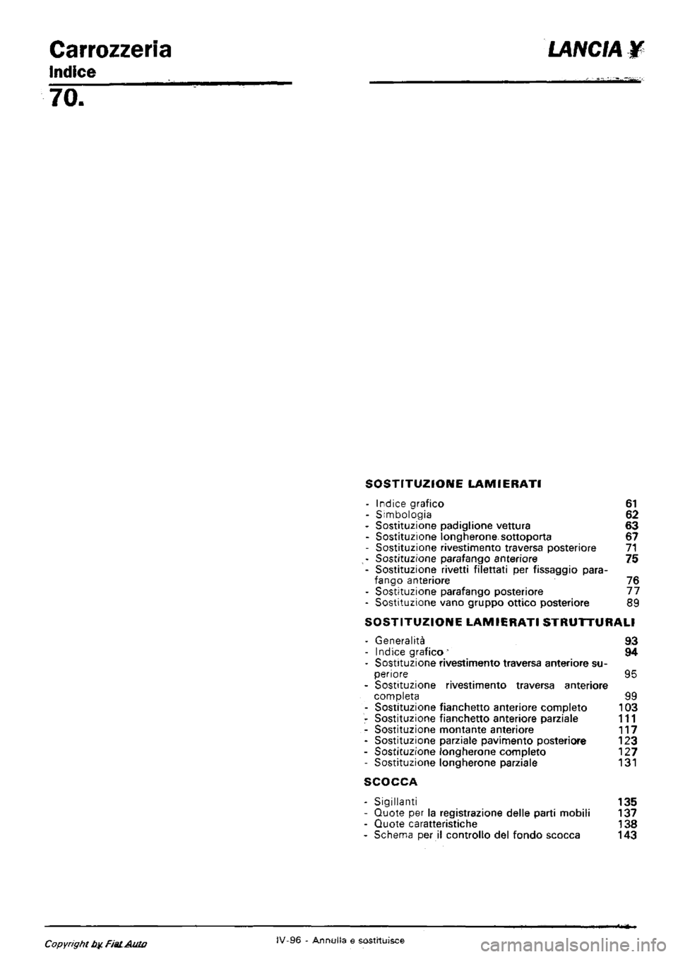 LANCIA Y 1997  Service Repair Manual 