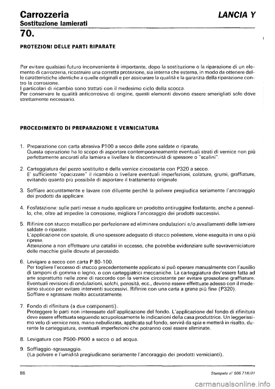 LANCIA Y 1997  Service Repair Manual 