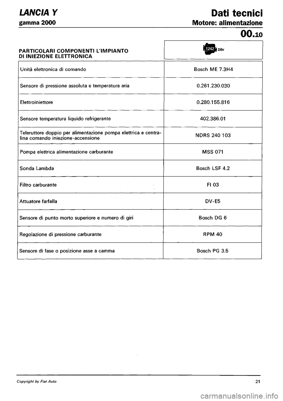LANCIA Y 1997  Service Repair Manual 
