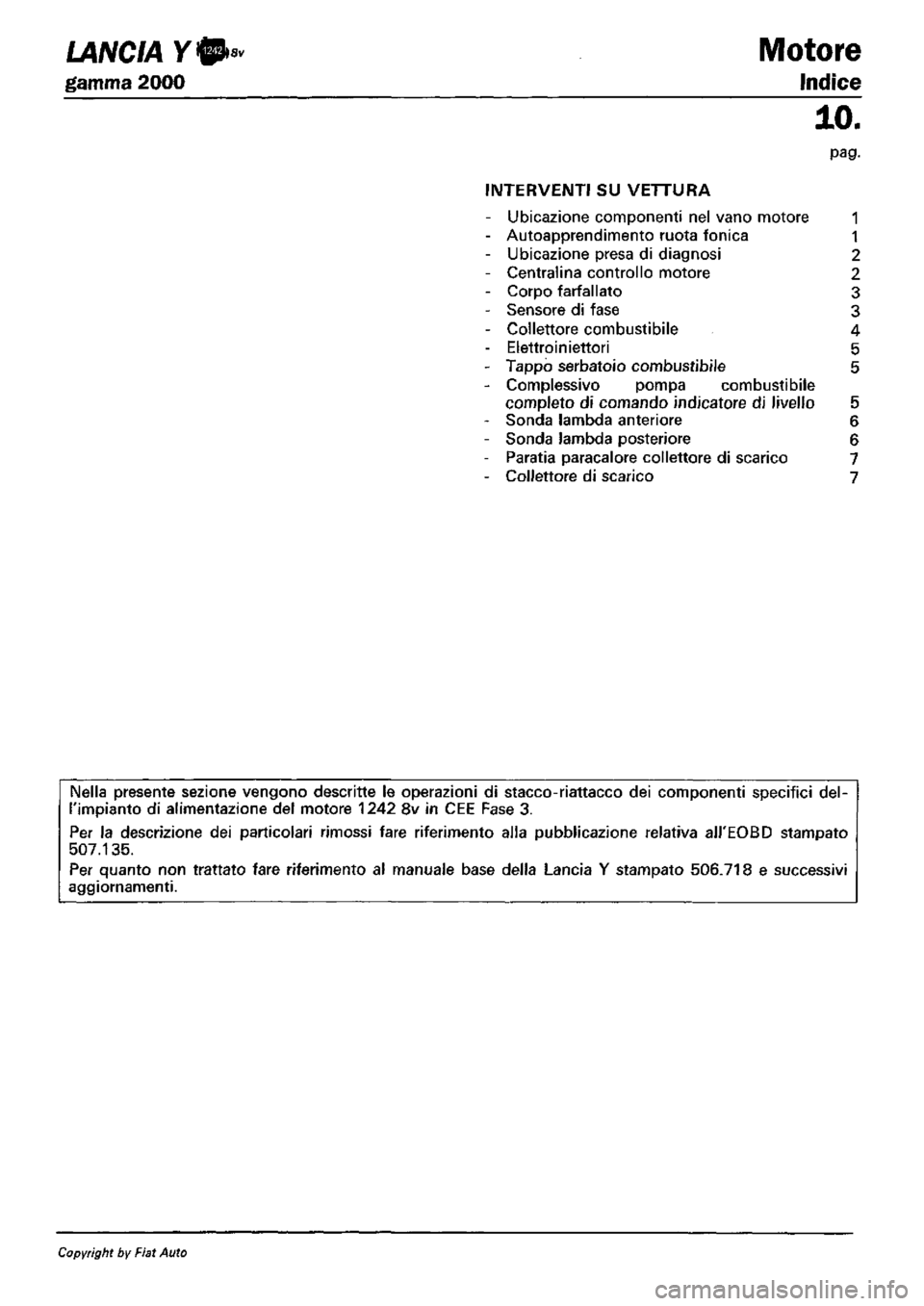 LANCIA Y 1997  Service Repair Manual 