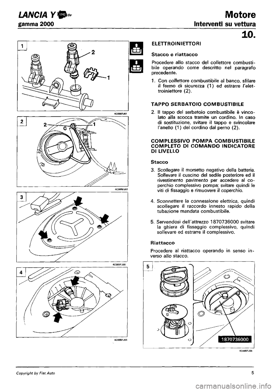 LANCIA Y 1997  Service Repair Manual 