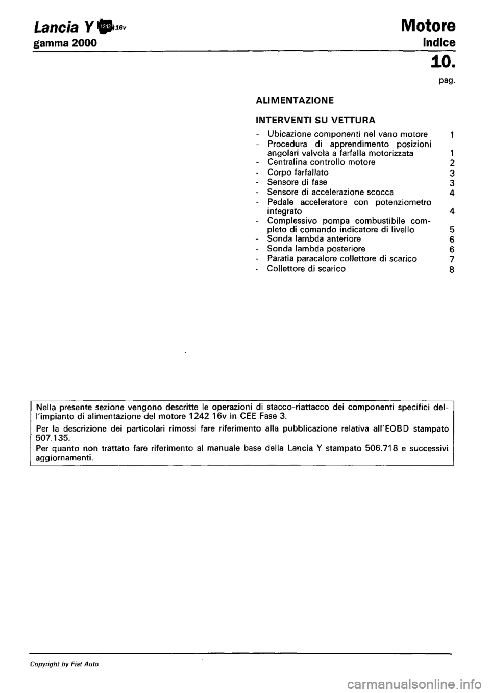 LANCIA Y 1997  Service Repair Manual 