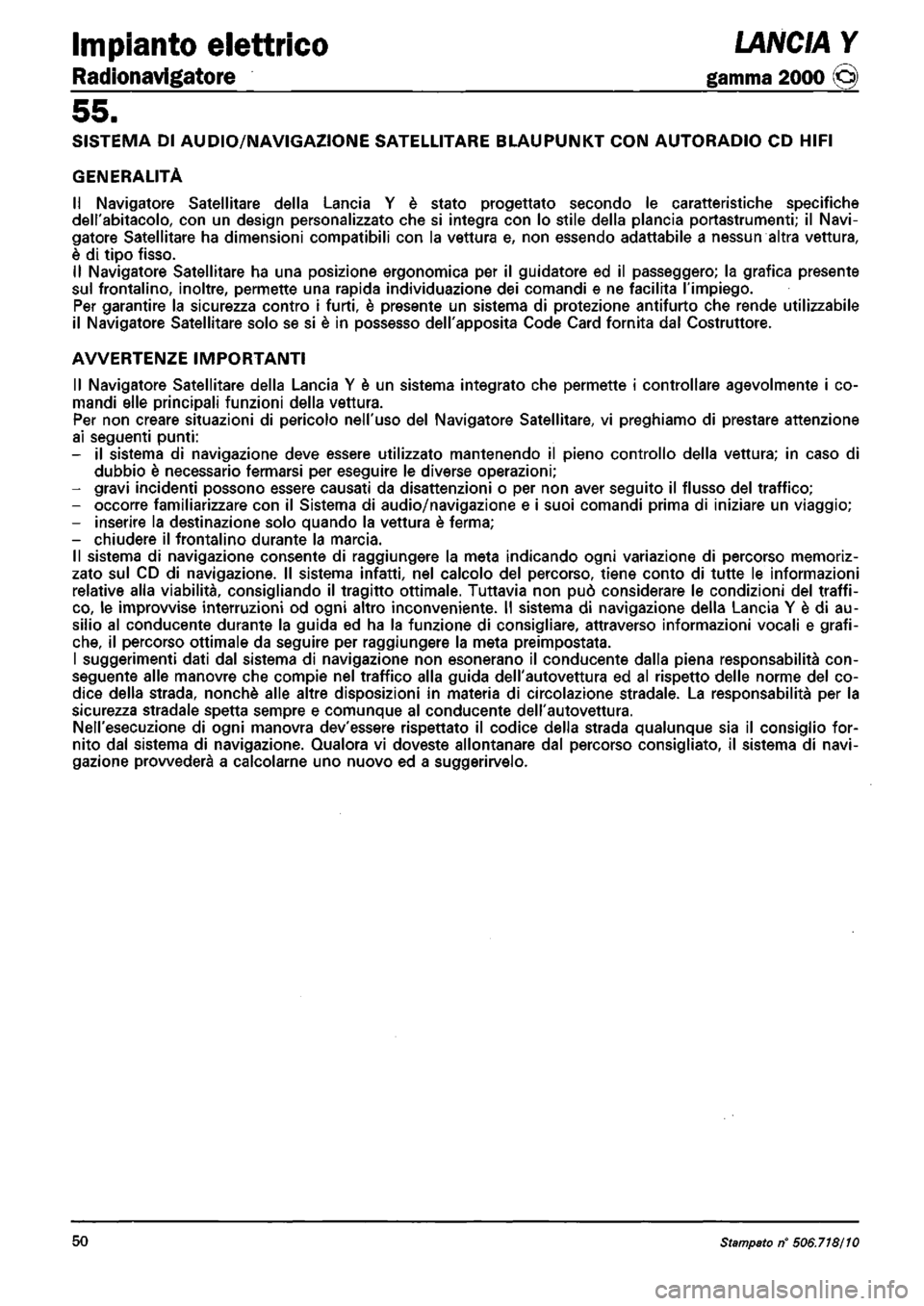 LANCIA Y 1997  Service Repair Manual 