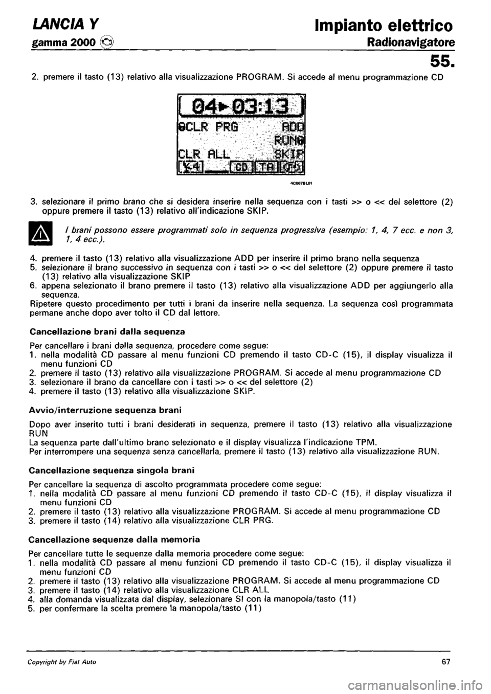 LANCIA Y 1997  Service Repair Manual 