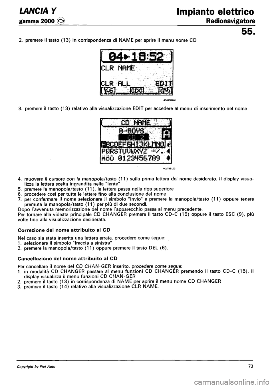 LANCIA Y 1997  Service Repair Manual 