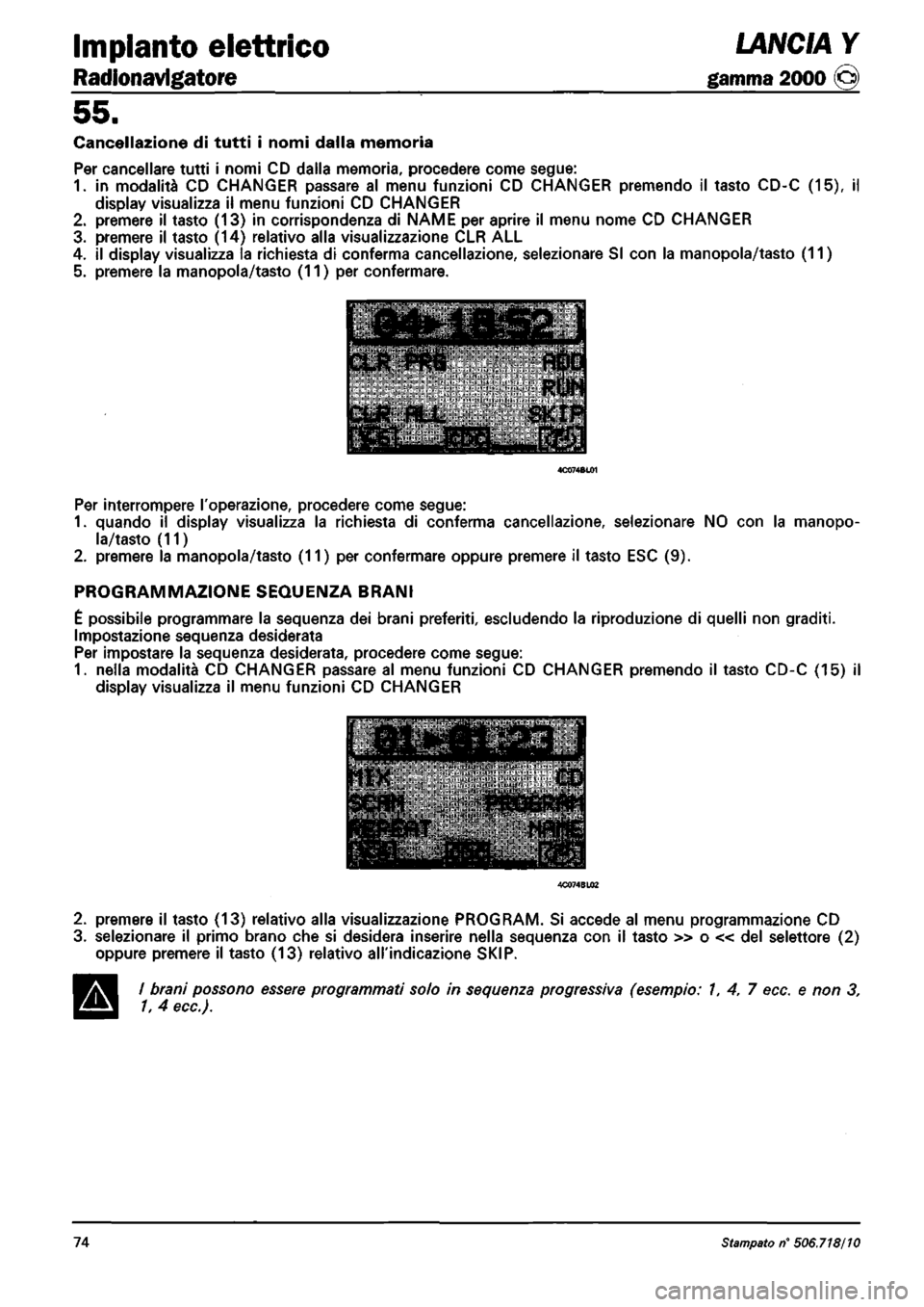 LANCIA Y 1997  Service Repair Manual 