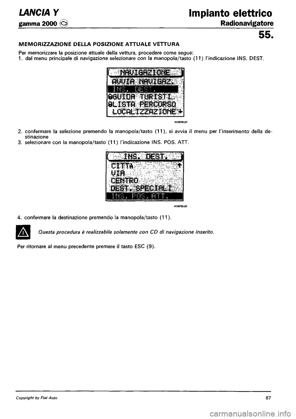 LANCIA Y 1997  Service Repair Manual 