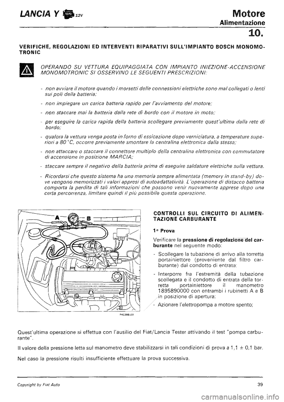 LANCIA Y 1997  Service Repair Manual 
