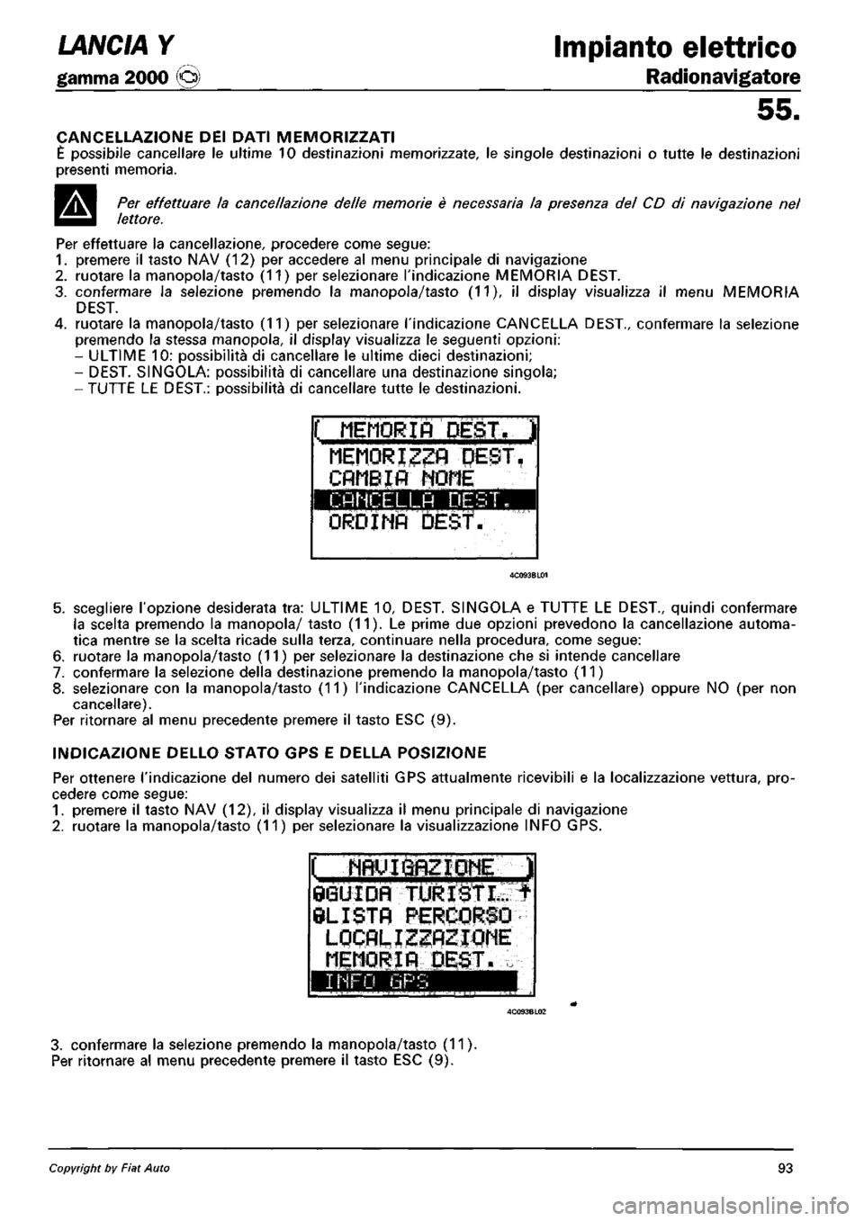 LANCIA Y 1997  Service Repair Manual 