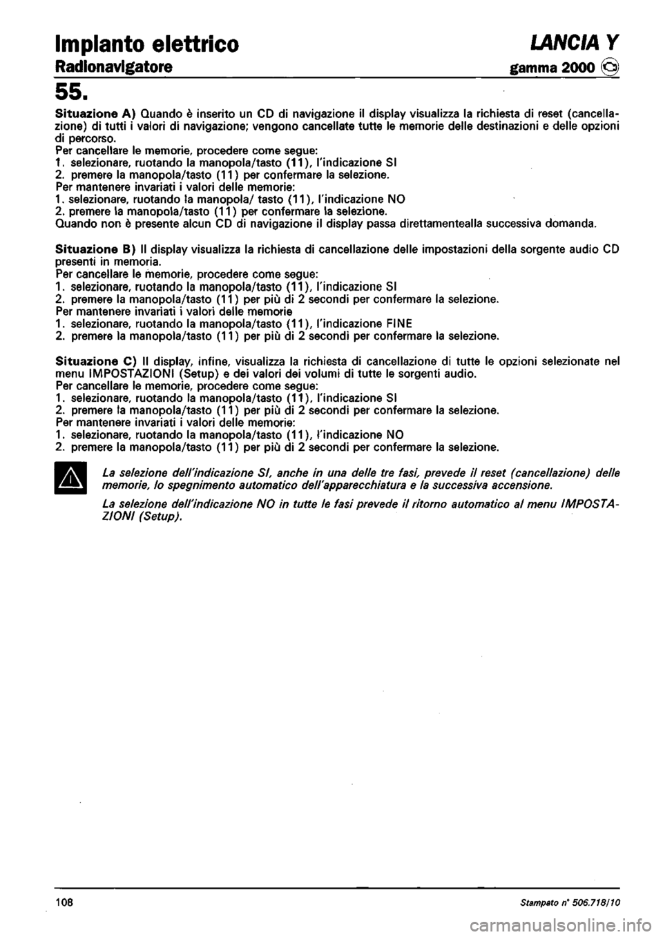LANCIA Y 1997  Service Repair Manual 