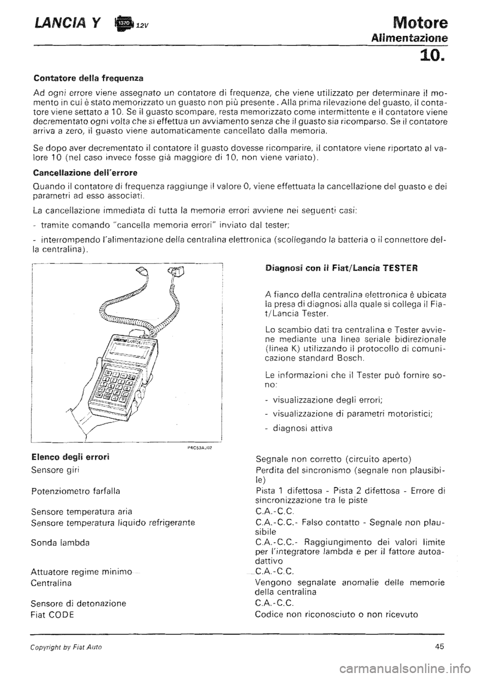 LANCIA Y 1997  Service Repair Manual 