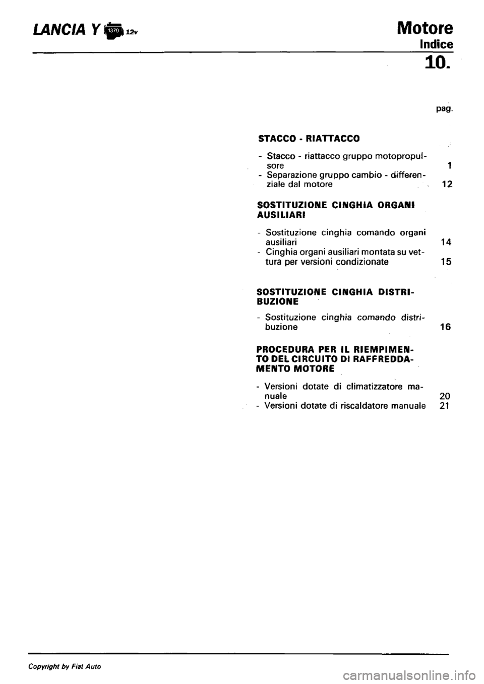 LANCIA Y 1997  Service Repair Manual 
