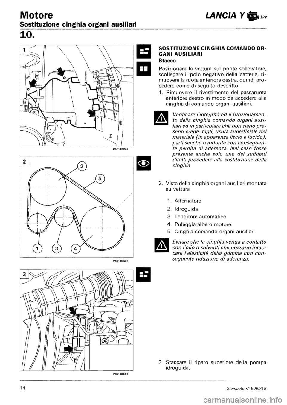 LANCIA Y 1997  Service Repair Manual 
