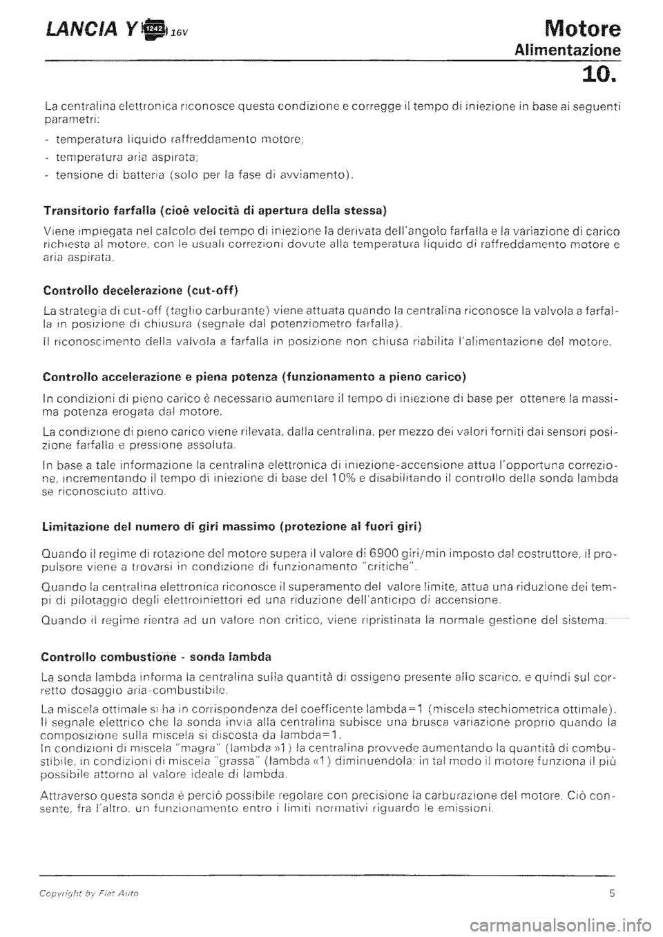 LANCIA Y 1997  Service Repair Manual 