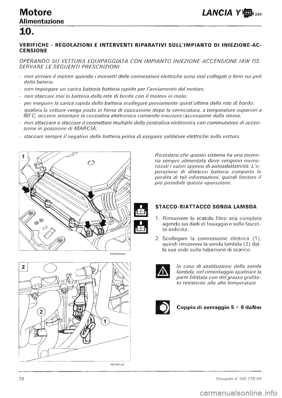 LANCIA Y 1997  Service Repair Manual 