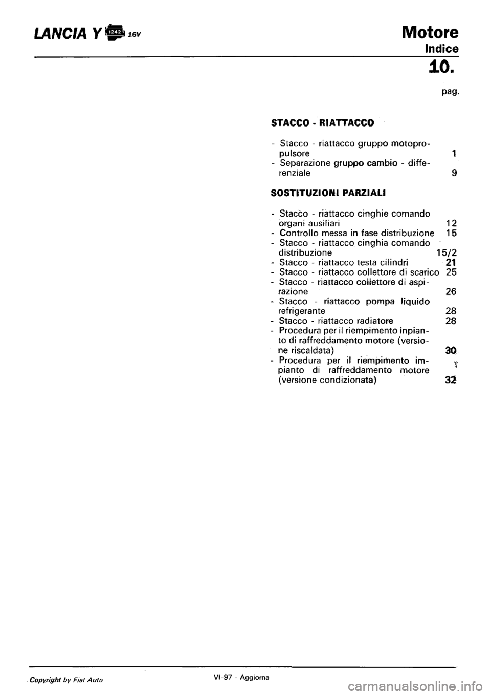 LANCIA Y 1997  Service Repair Manual 
