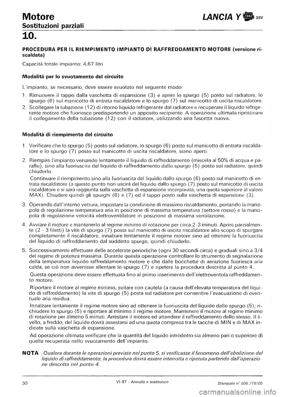 LANCIA Y 1997  Service Repair Manual 
