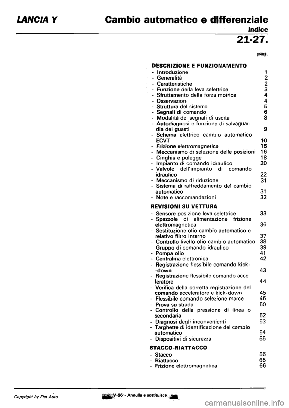 LANCIA Y 1997  Service Repair Manual 