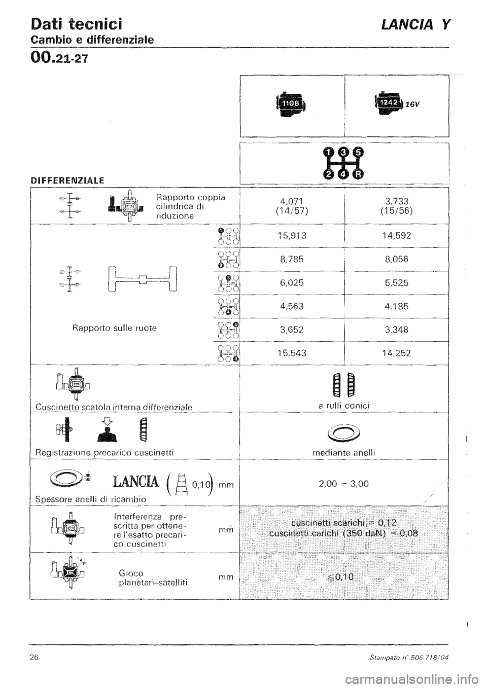 LANCIA Y 1997  Service Repair Manual 
