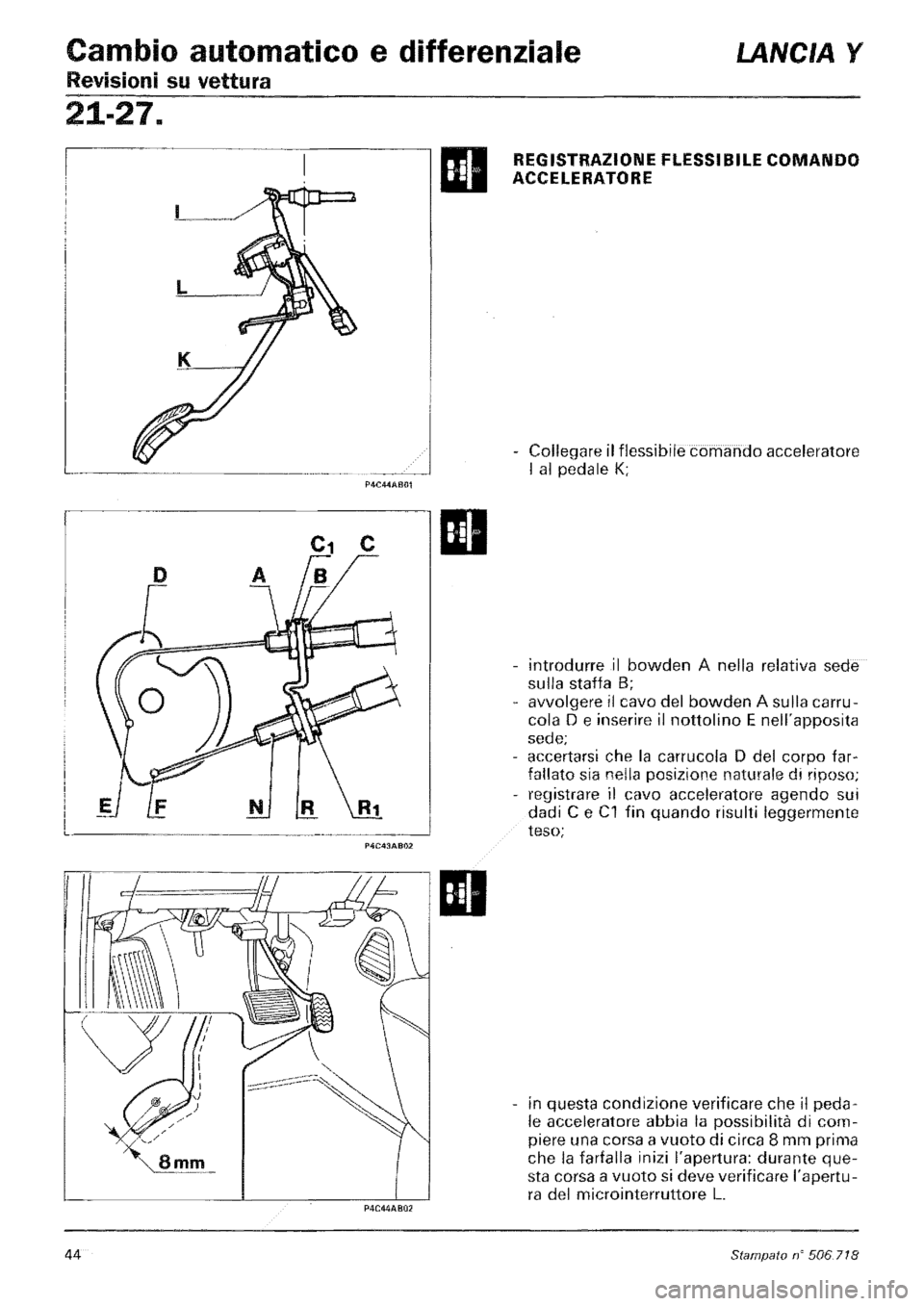LANCIA Y 1997  Service Repair Manual 