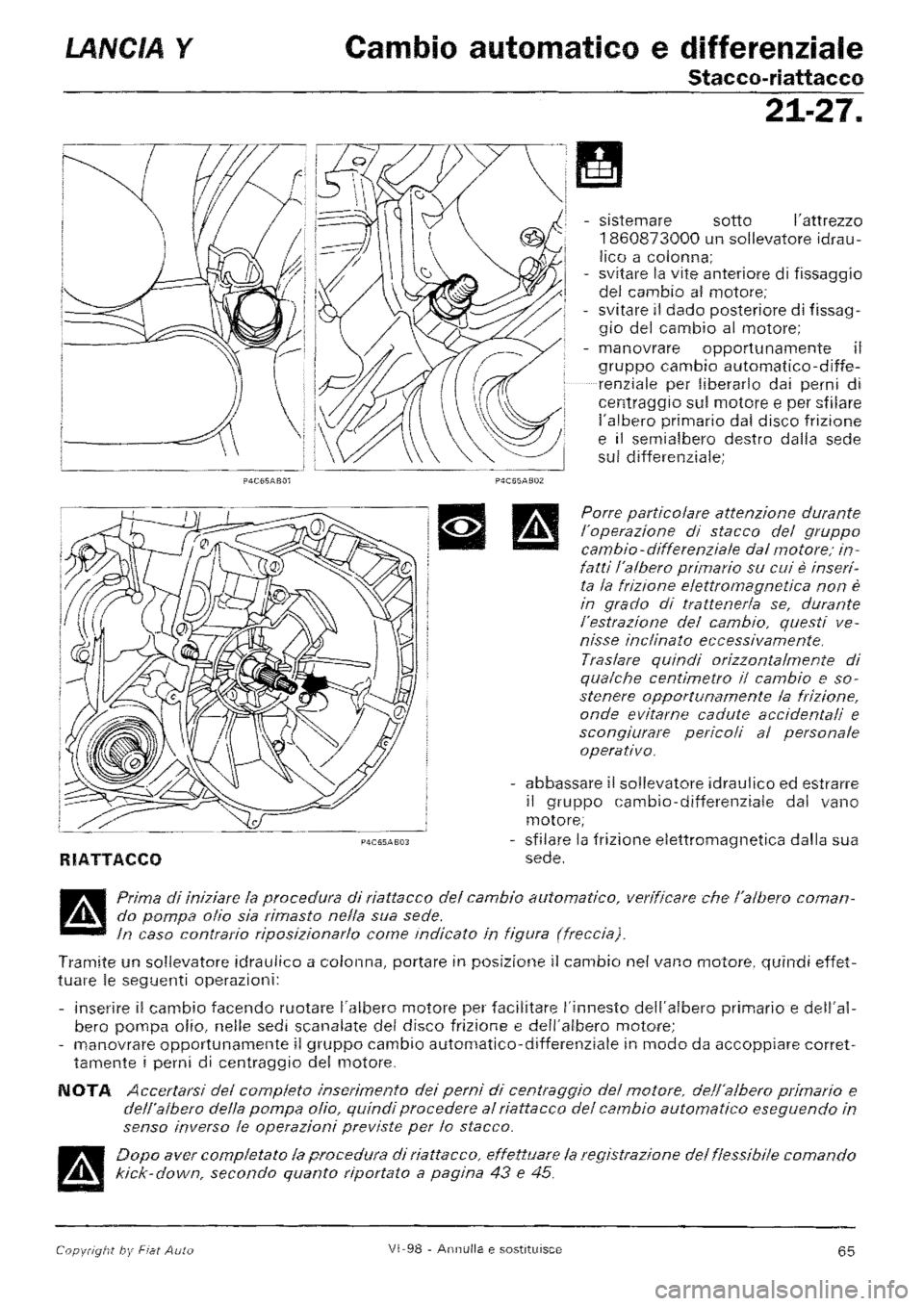 LANCIA Y 1997  Service Repair Manual 