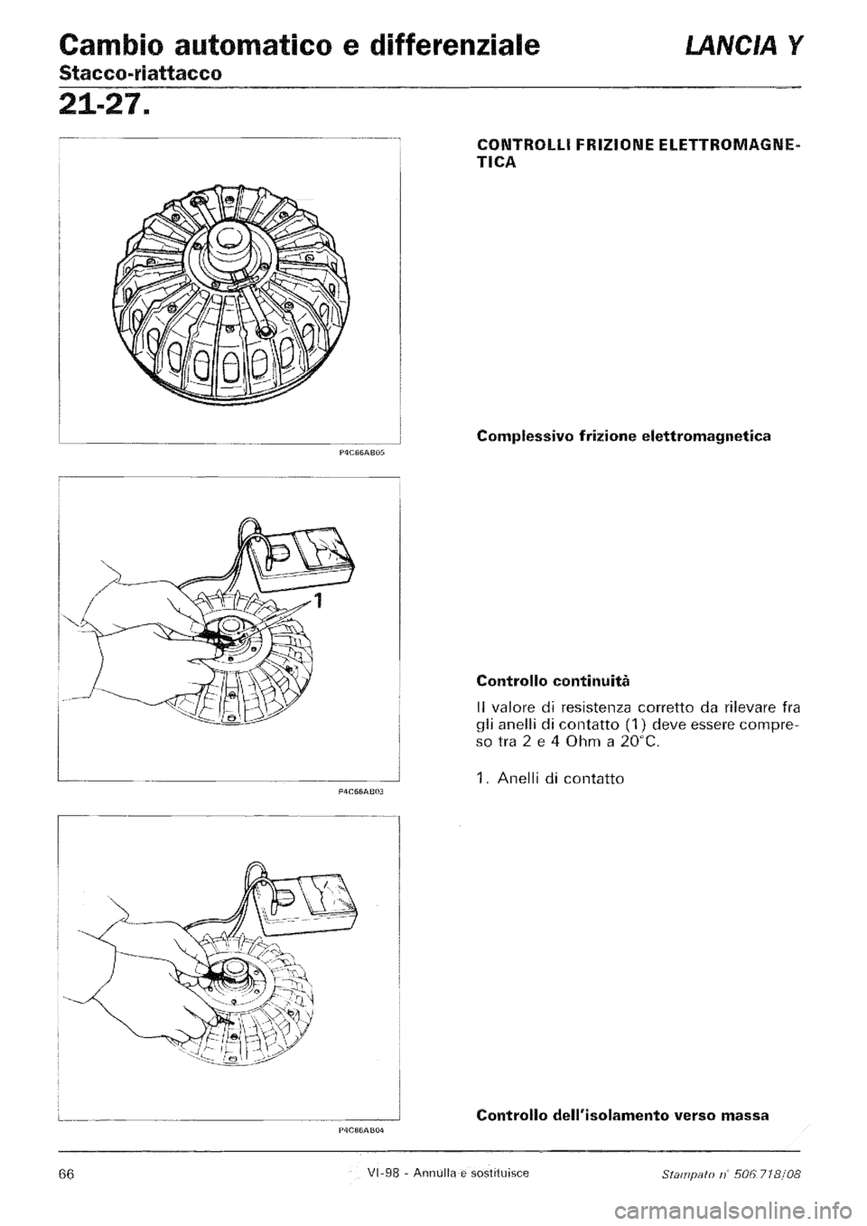LANCIA Y 1997  Service Repair Manual 