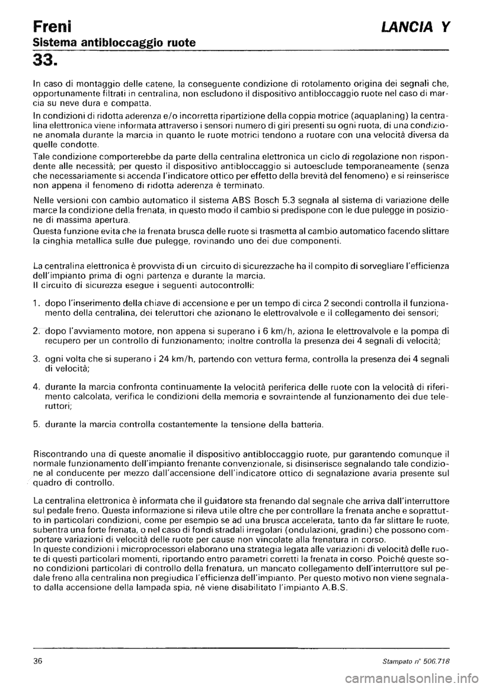 LANCIA Y 1997  Service Repair Manual 