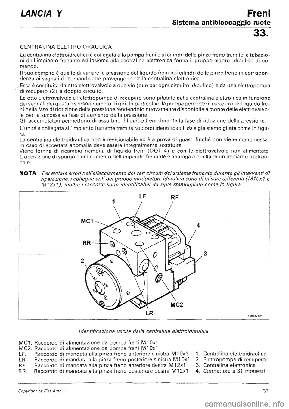 LANCIA Y 1997  Service Repair Manual 