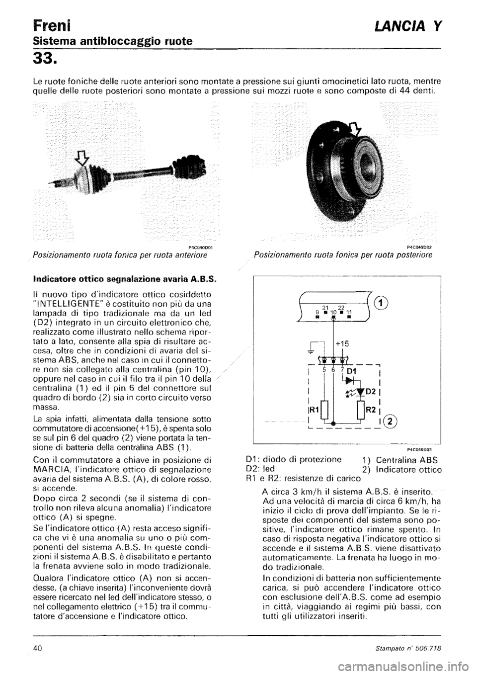 LANCIA Y 1997  Service Repair Manual 