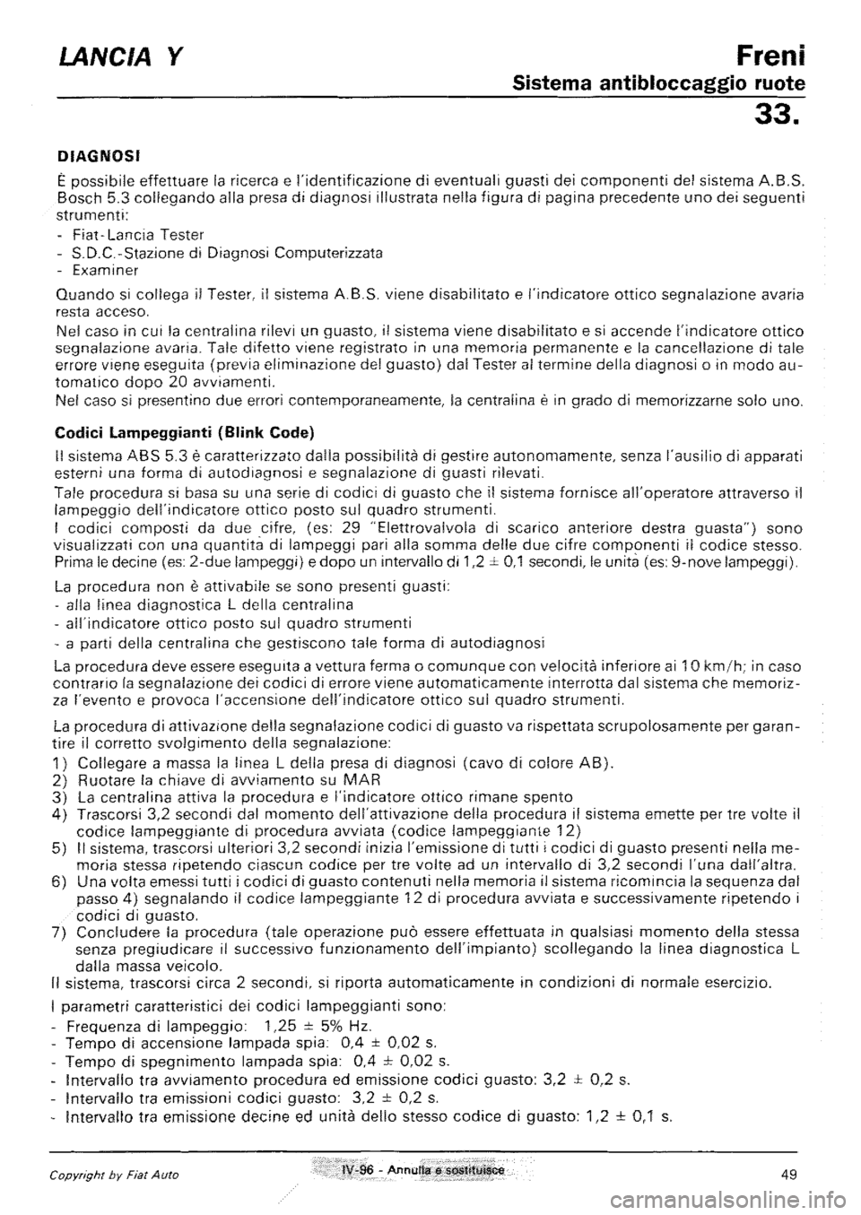 LANCIA Y 1997  Service Repair Manual 