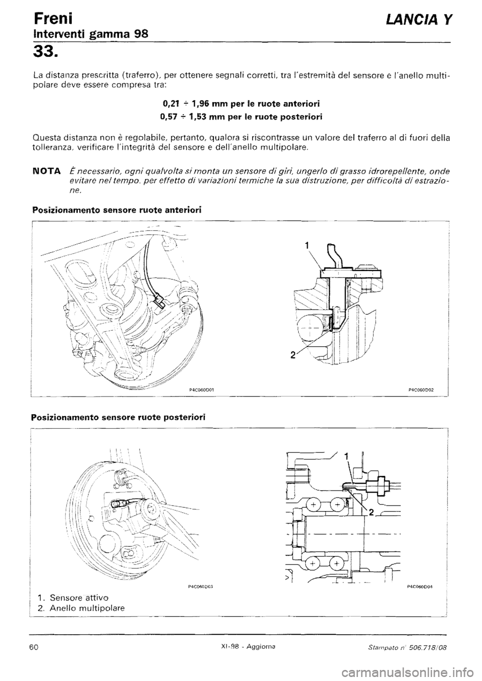 LANCIA Y 1997  Service Repair Manual 