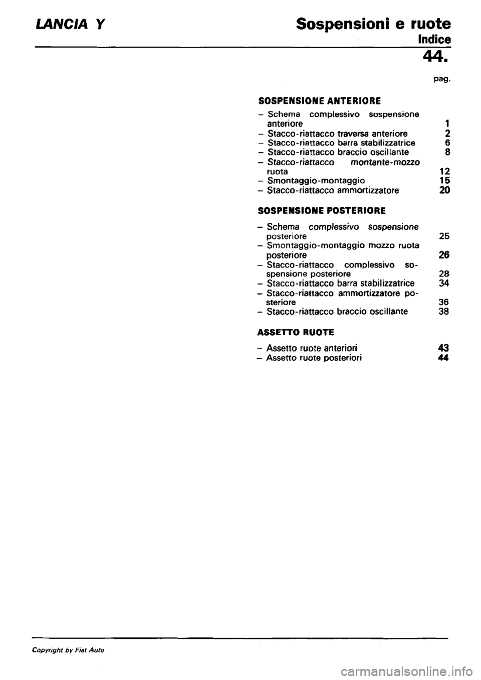 LANCIA Y 1997  Service Repair Manual 