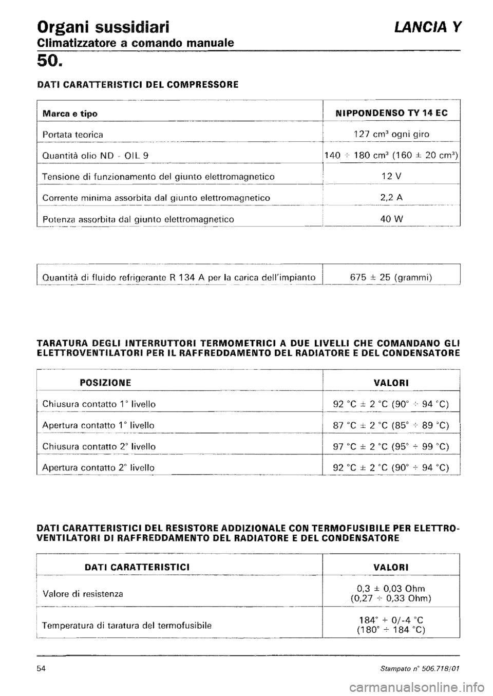 LANCIA Y 1997  Service Repair Manual 