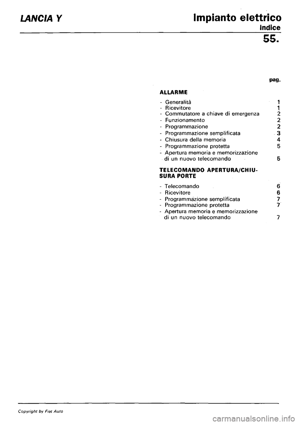 LANCIA Y 1997  Service Repair Manual 