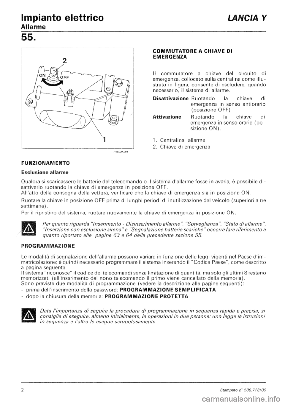 LANCIA Y 1997  Service Repair Manual 