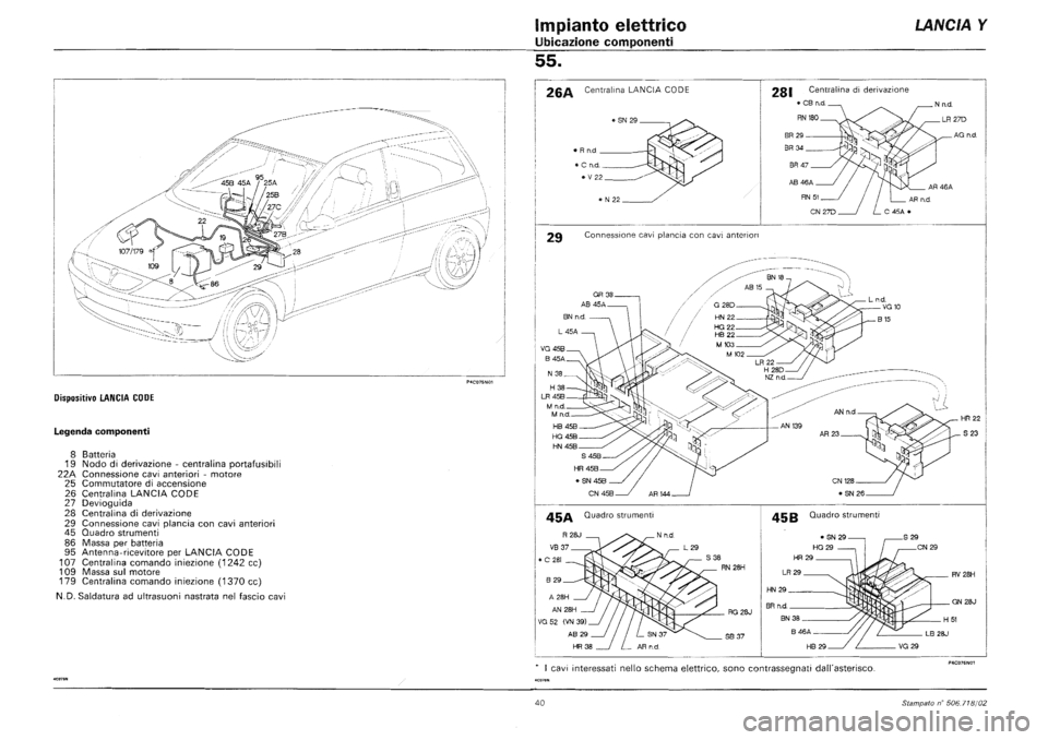 LANCIA Y 1997  Service Repair Manual 