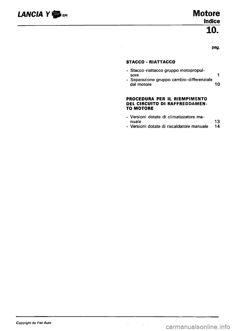 LANCIA Y 1997  Service Repair Manual 