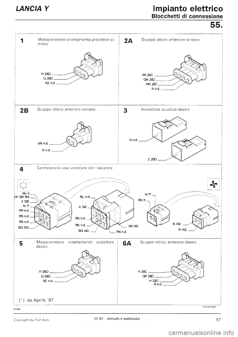 LANCIA Y 1997  Service Repair Manual 