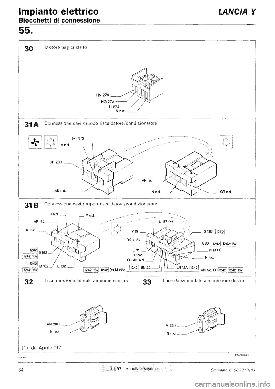 LANCIA Y 1997  Service Repair Manual 