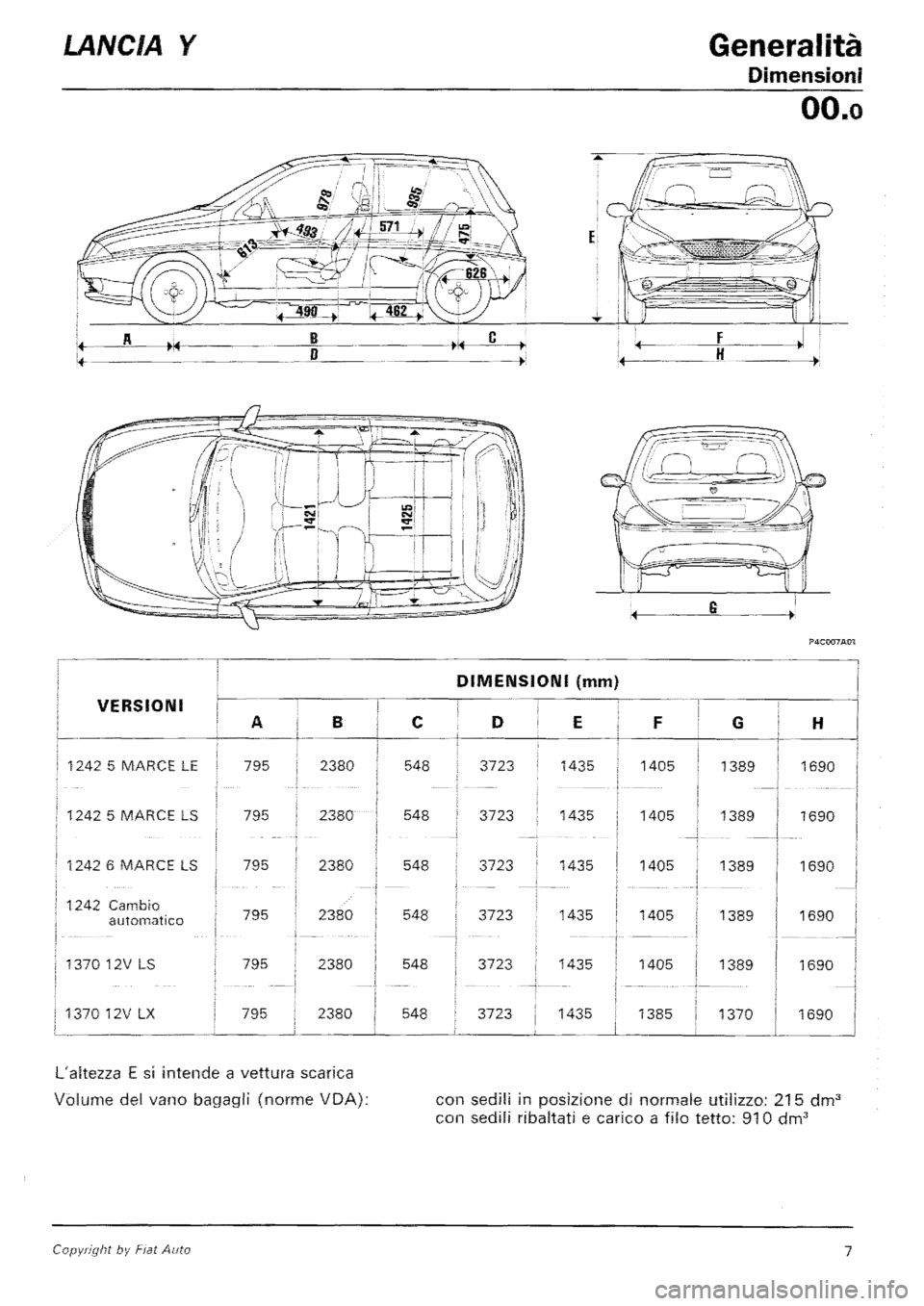 LANCIA Y 1997  Service Repair Manual 