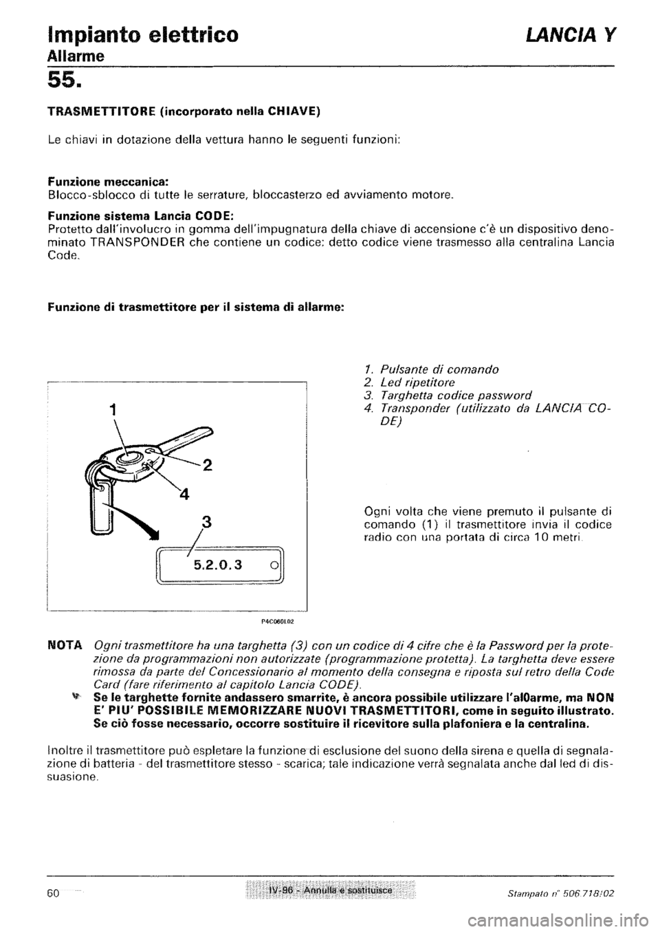 LANCIA Y 1997  Service Repair Manual 