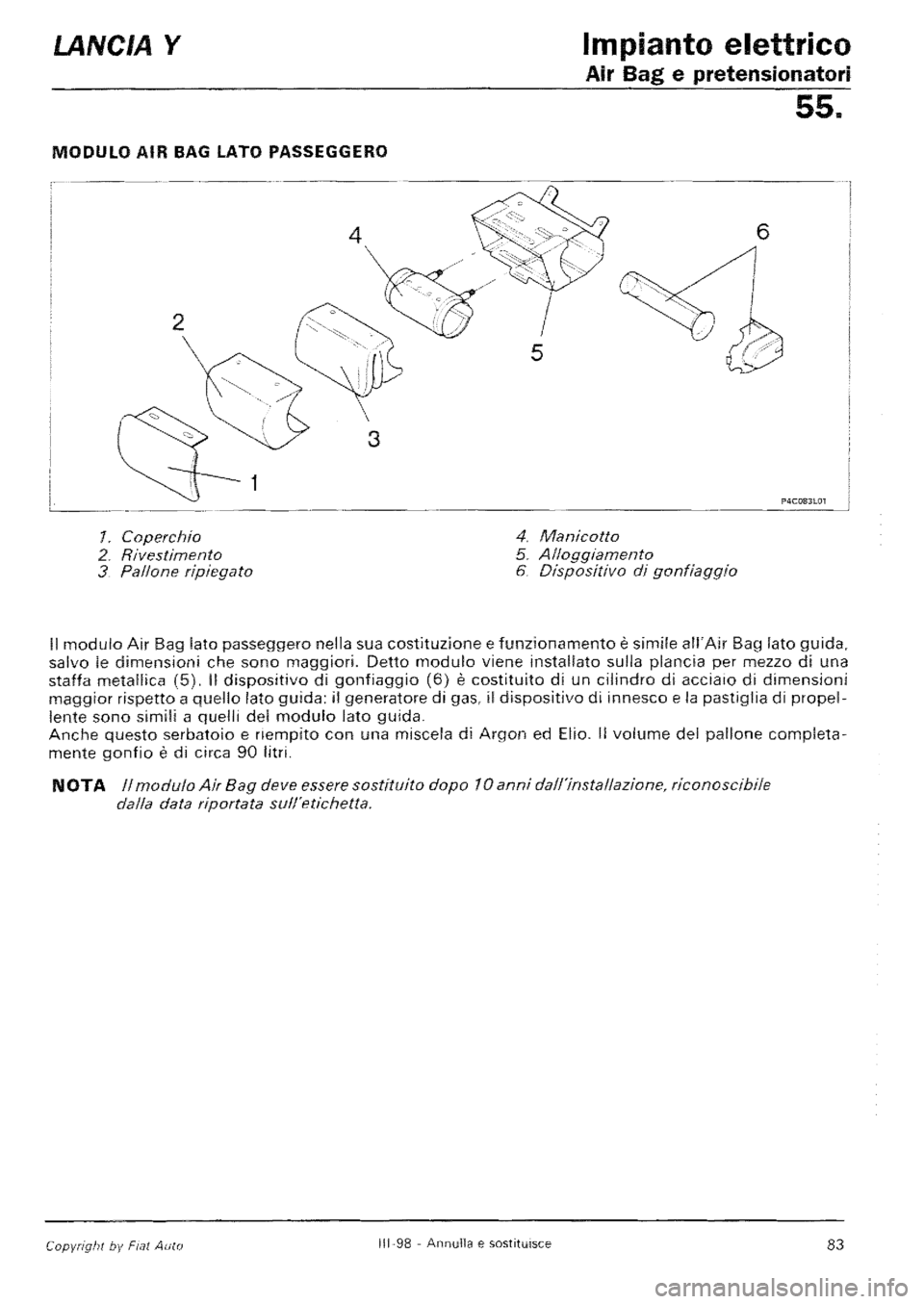 LANCIA Y 1997  Service Repair Manual 